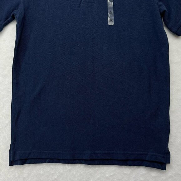 The Children's Place Polo Shirt Boy's L Navy Blue Collared Short Sleeve Pullover - Picture 8 of 12